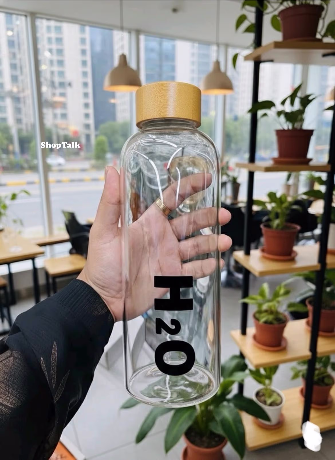H2O Glass Water Bottle –  Reusable Drinking Bottle