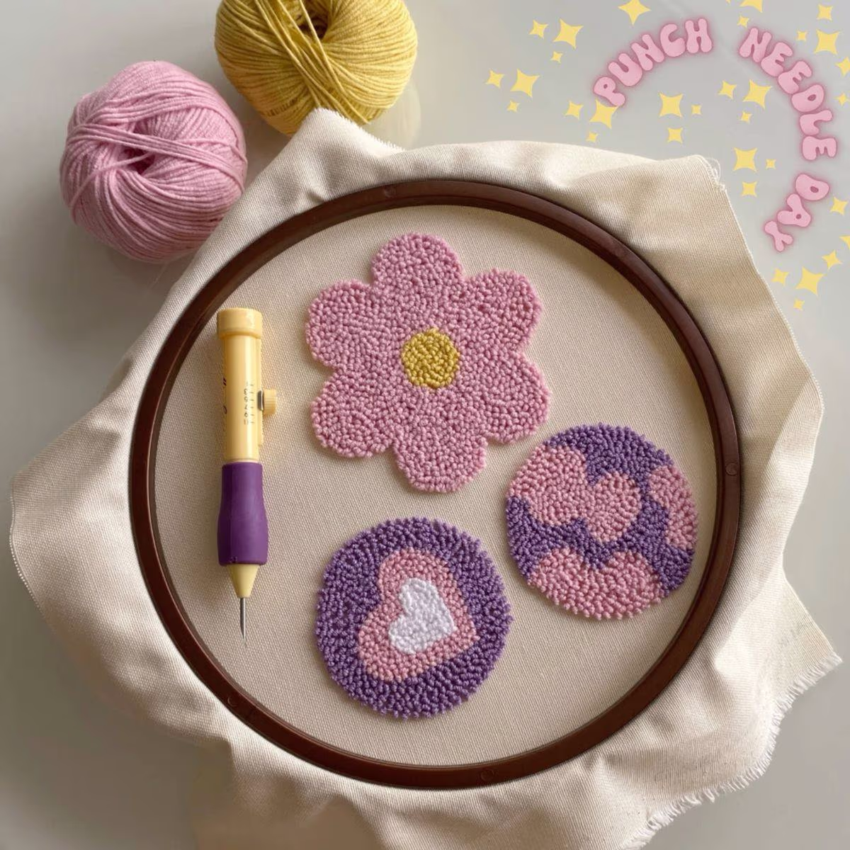 Punch Needle Embroidery Pen Set – Adjustable DIY Needle Craft Tool