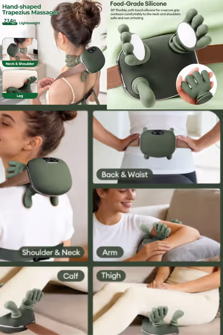 Portable Neck & Shoulder Massager with Fingers