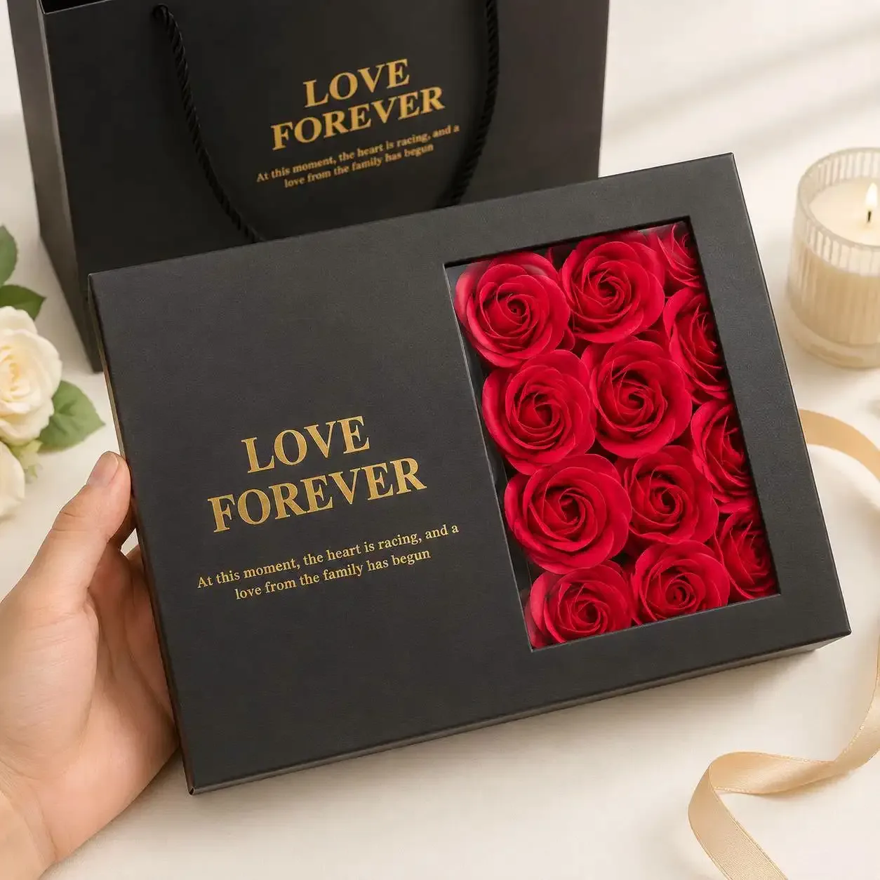 Love Forever Rose Gift Box with Necklace - Buy Online in Bangladesh | ShopTalkBD