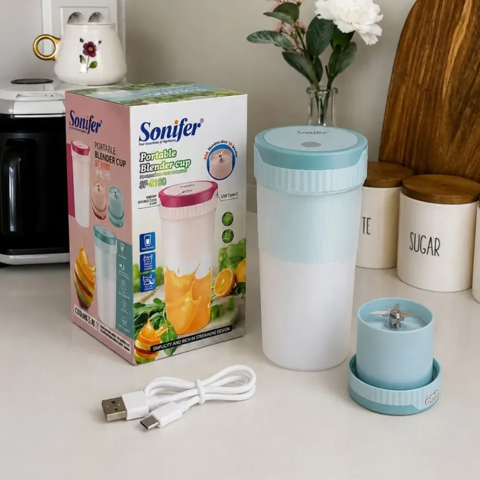 Sonifer SF-8130 Portable Blender Cup Price in Bangladesh | সেরা রিচার্জেবল জুসার ও ব্লেন্ডার রিভিউ