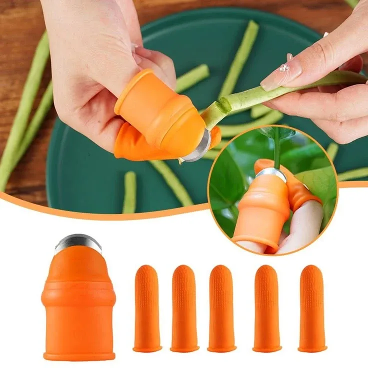 Silicone Thumb Knife with Finger Protectors (5 Pcs Set) Price in Bangladesh | ShopTalk BD