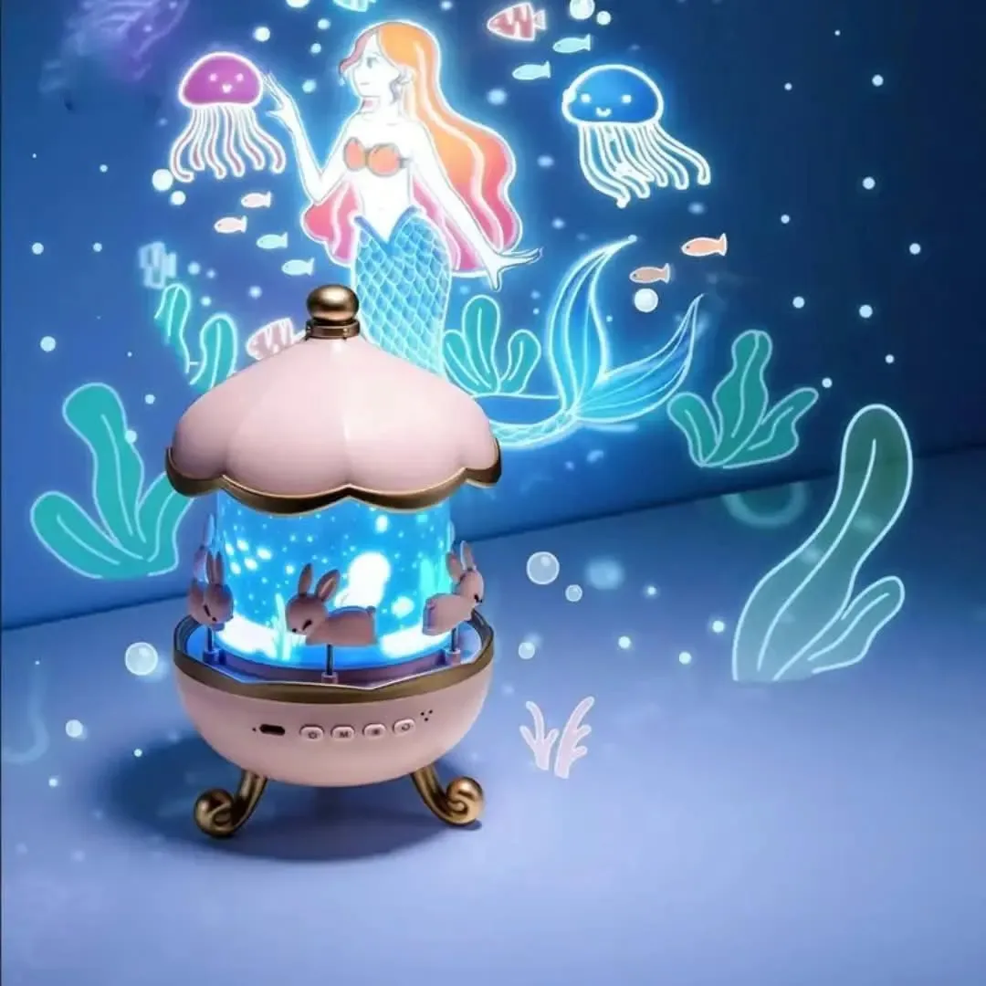 Carousel Music Box &amp; Star Projector Night Light (music box projector) Price in Bangladesh | ShopTalk BD