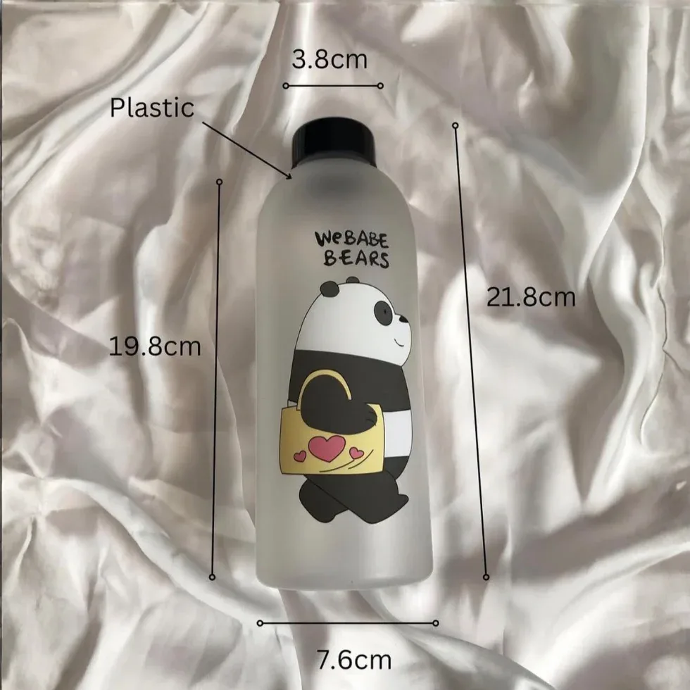 We Bare Bears Frosted Plastic Water Bottle - 1Litter (frosted water bottle) Price in Bangladesh | ShopTalk BD