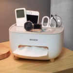 Orginal Ecoco Tissue Box, PVC Tissue Box, Multifunctional Box, Pen Holder, Remote Control, Tissue Holder, Storage Box, Cosmetic Tissue Box - Image 5